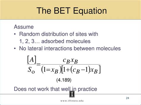 bet principle|example on bet equation.